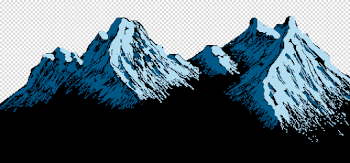 Bob Ross Inspired Mountain Background | OpenGameArt.org