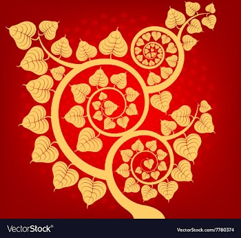 Bodhi tree vector image