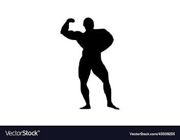 body builder silhouette