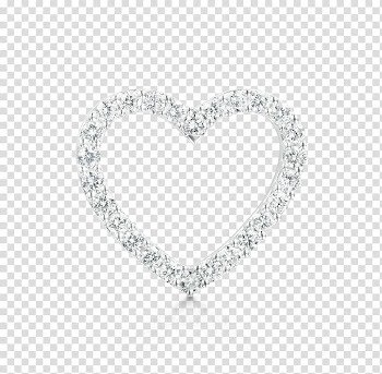 Body Jewellery Diamond Font, heart shaped frame transparent background PNG clipart