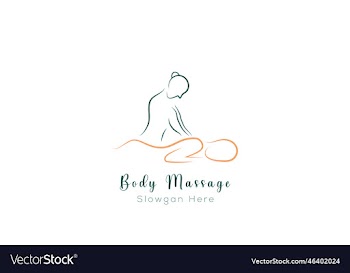 body massage logo body spa centre icon massage