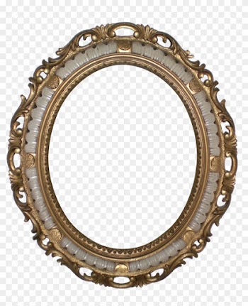 Body Mirror Clipart - Louis Xiv Oval Frames
