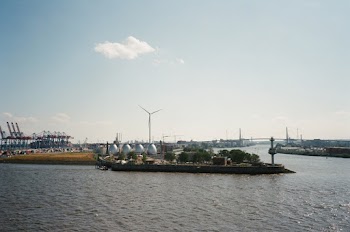 Body of Water Across Windmill