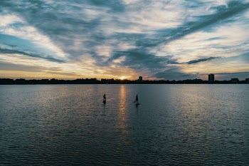 Body of Water during Sunset
