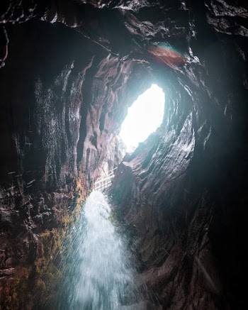 Body Of Water Inside A Cave