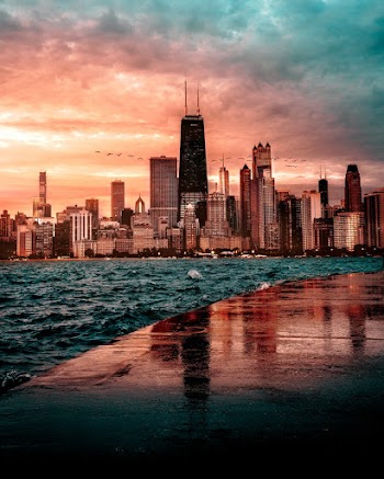 Body of Water Near High-rise Buildings