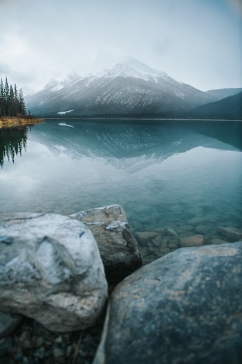 Body of Water Near Mountain
