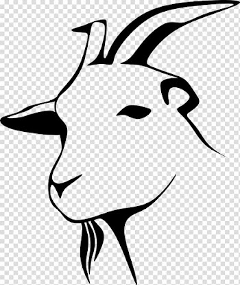Boer goat Sheep Line art , goat transparent background PNG clipart