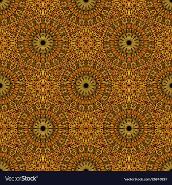 Bohemian abstract mandala mosaic pattern vector image