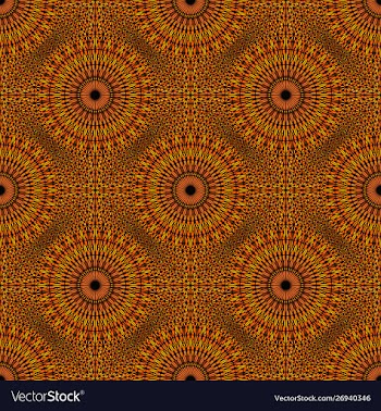 Bohemian abstract mandala mosaic pattern vector image