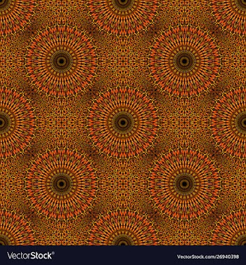 Bohemian abstract mandala mosaic pattern vector image