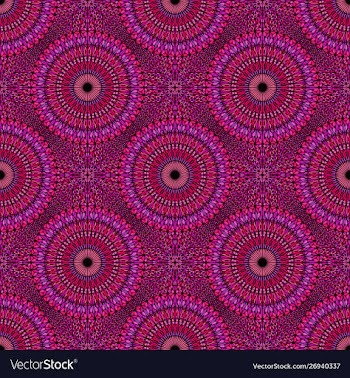 Bohemian abstract oriental seamless mandala vector image