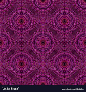 Bohemian abstract oriental seamless mandala vector image