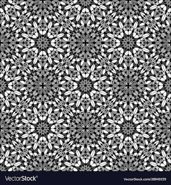 Bohemian abstract seamless gravel mosaic pattern vector image