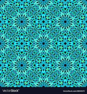 Bohemian abstract seamless gravel mosaic pattern vector image