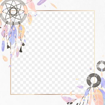 Bohemian dream catcher frame png