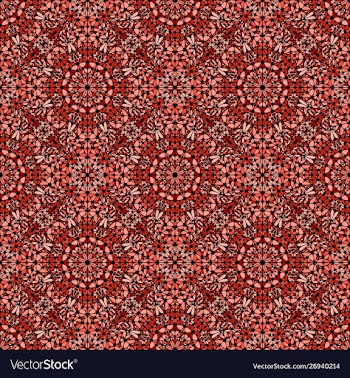 Bohemian oriental seamless gravel mosaic ethno vector image