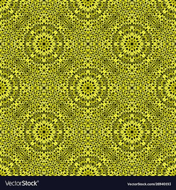Bohemian oriental seamless kaleidoscope petal vector image