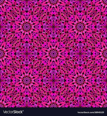 Bohemian oriental seamless stone mosaic ornament vector image