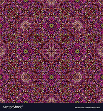 Bohemian seamless abstract gravel oriental vector image
