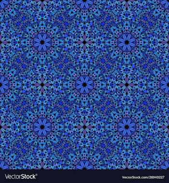 Bohemian seamless oriental mosaic ethno pattern vector image