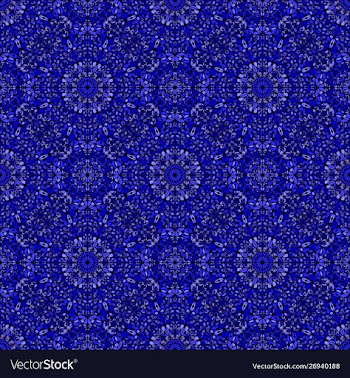 Bohemian seamless oriental window glass petal vector image