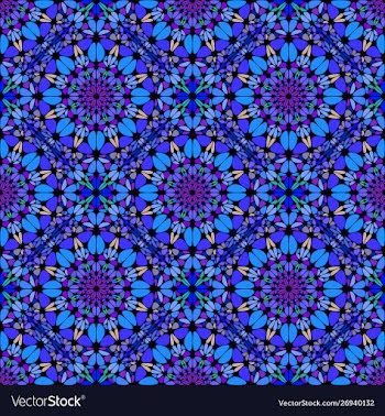 Bohemian stone ornament pattern background design vector image