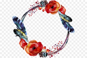 Boho-chic Royalty-free Watercolor painting Illustration - Vector floral watercolor feathers 