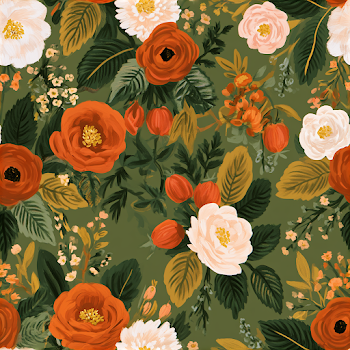 Boho Floral Pattern with Fall Colors