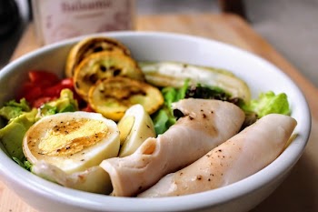 Boiled Egg and Ham Salad