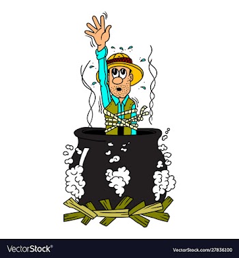Boiled man vector image