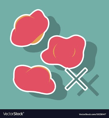 Boiled meat dumplings dough khinkali pelmeni vector image