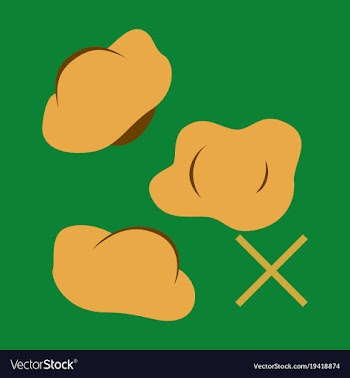 Boiled meat dumplings dough khinkali pelmeni vector image