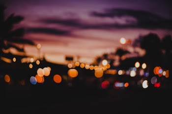 Bokeh lights at the boardwalk