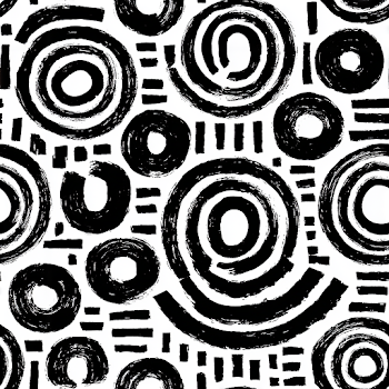 Bold Black Brush Stroke Pattern