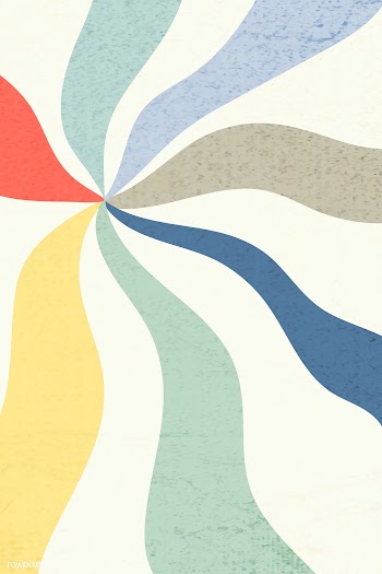 Bold color wavy sunburst effect pattern on a beige background | Free  illustration - 2361994