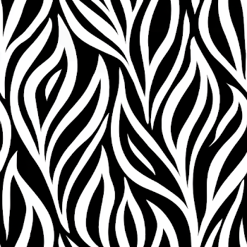 Bold Monochrome Botanical Pattern