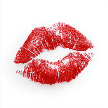 Bold Red Lip Print