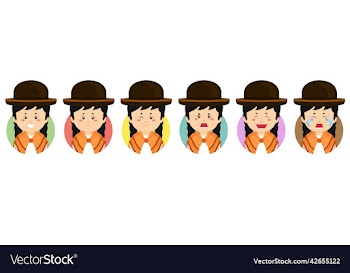 bolivia avatar with various expression