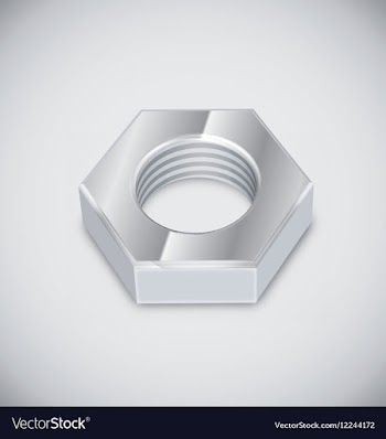 					Bolt nut vector image														