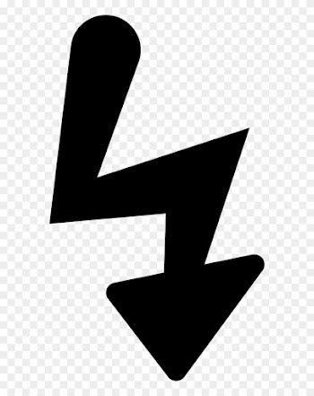 Bolt Shape Flash Black Symbol For Photo Camera Interface - Sign