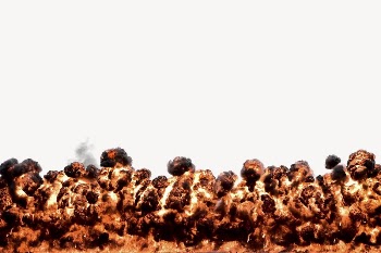Bomb blast border, fire explosion | Free PSD - rawpixel
