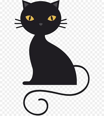 Bombay cat Black cat Kitten Clip art - Crouching black cat 