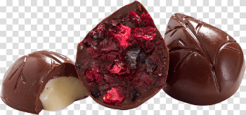 Bombones de chocolate Café - Hierbabuena - Arándano