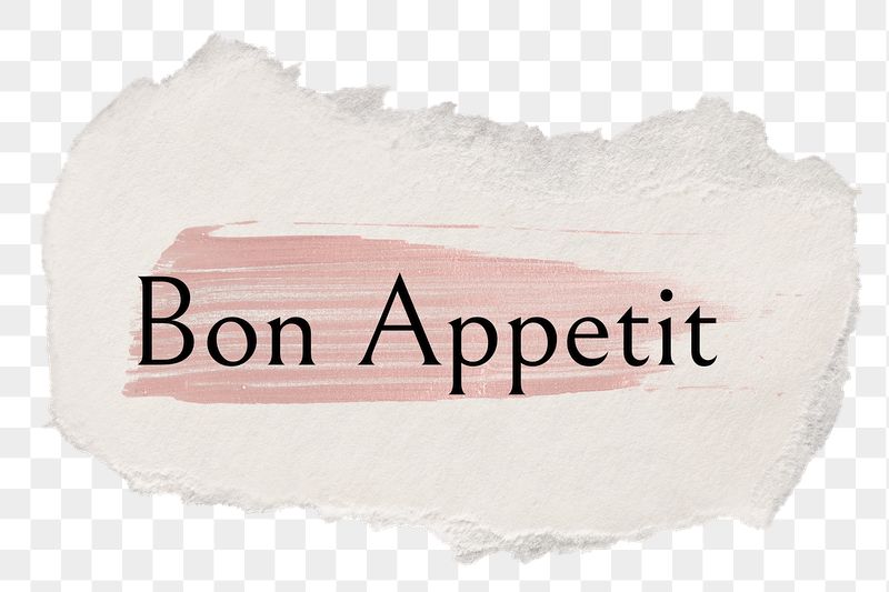 Bon Appetit png ripped paper | Free PNG - rawpixel