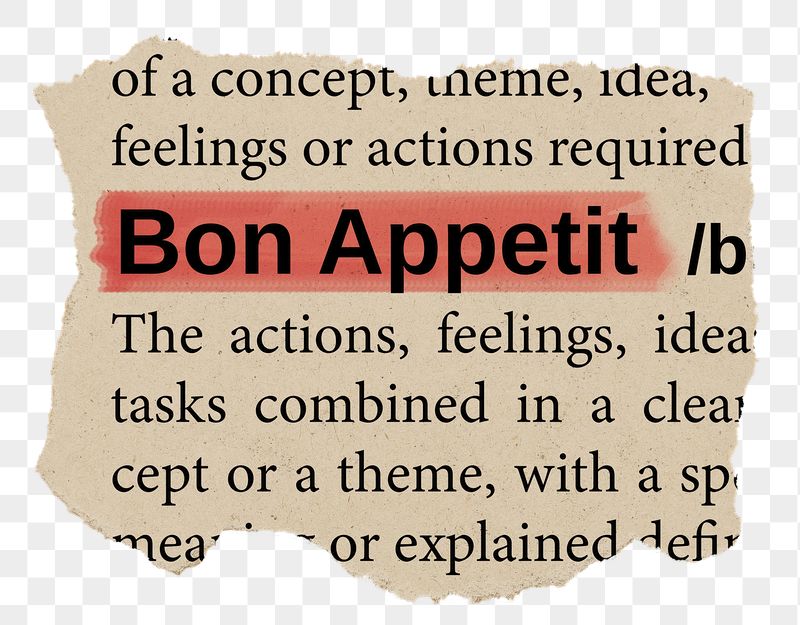 Bon Appetit png word sticker, | Free PNG - rawpixel