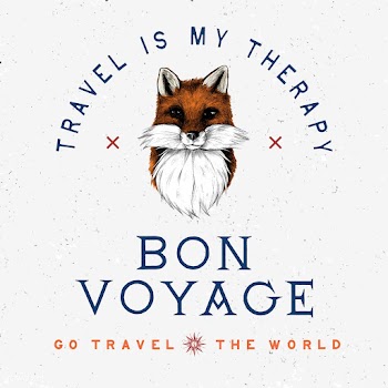 Bon voyage logo design vector | Free stock vector - 463539