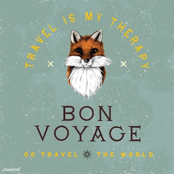 Bon voyage logo design vector | Free stock vector - 463582