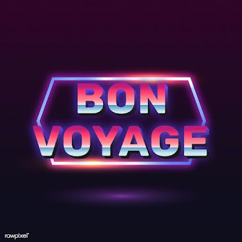 Bon Voyage neon sign | Free stock vector - 599470
