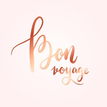 Bon Voyage typography style vector | Free stock vector - 517873